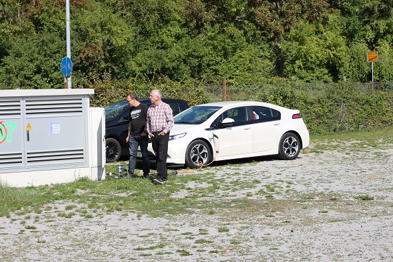 auch einen Ladepark gab es ... Andrang war nicht da